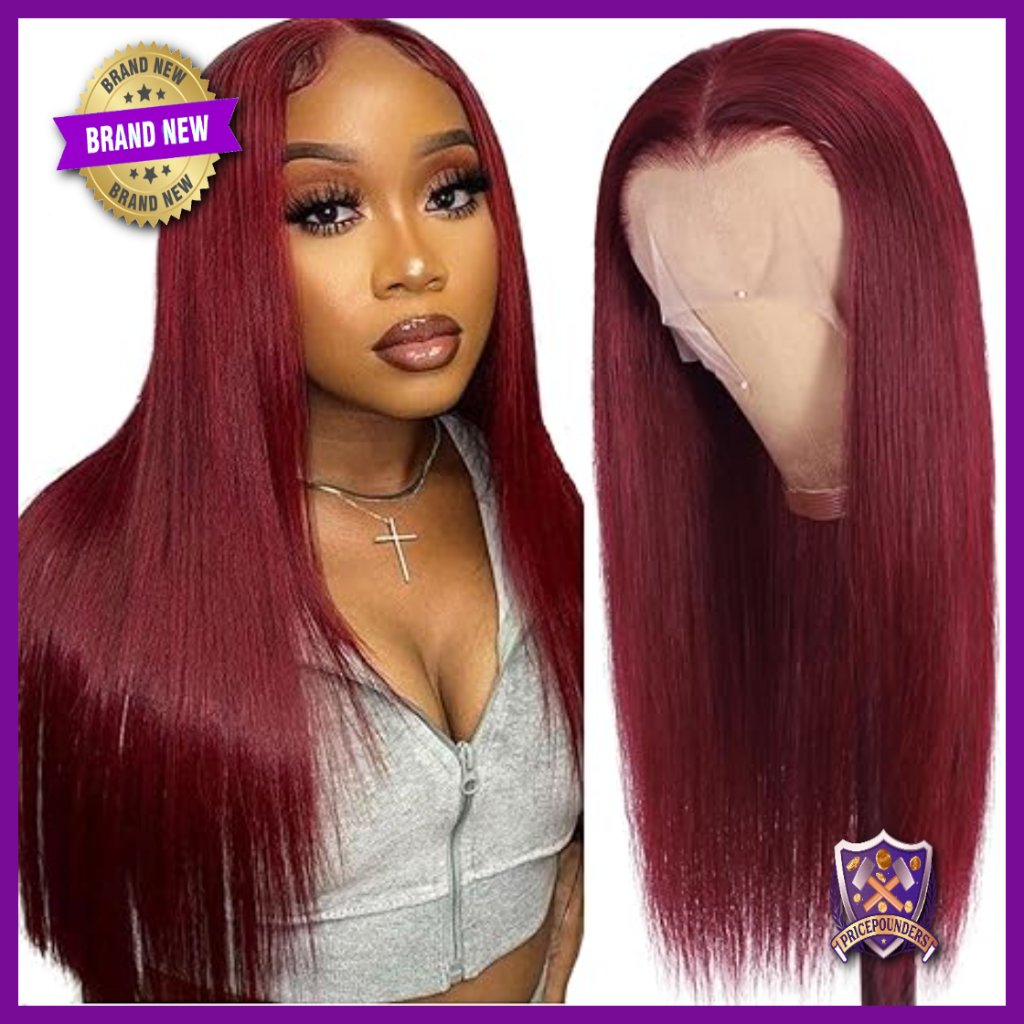 28 Inch Straight Human Hair Lace Front Wig 250% Density Glueless